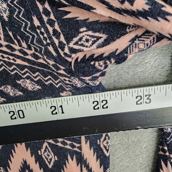 Womens Frumos Aztec Print Open Front Cardigan Jacket Long Sleeve Size 2XL/3XL - Picture 8 of 10